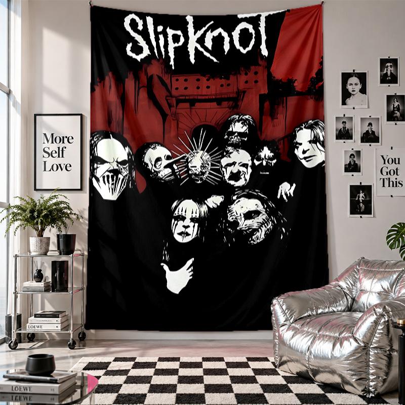 Wall TapestrySlipknot Art Hanging Cloth Decorative Background Cover for Room Decoration