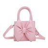 Childrens Pu Mini Shoulder Bag With Butterfly Bow For Daily Use