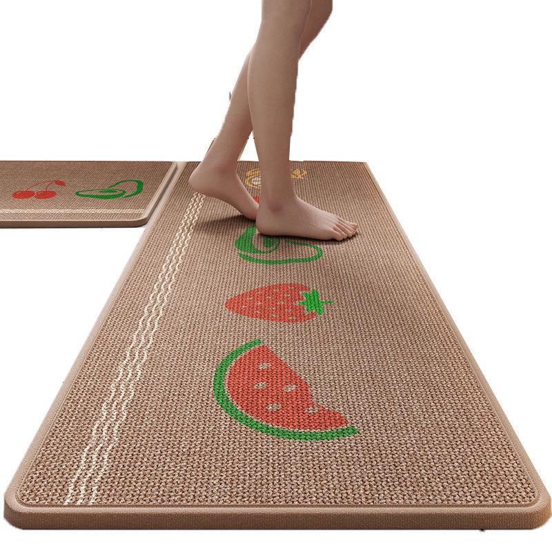 New Water & Oil-Absorbing Kitchen Floor Mat - Simple Style, Perfect for Corners & Sinks