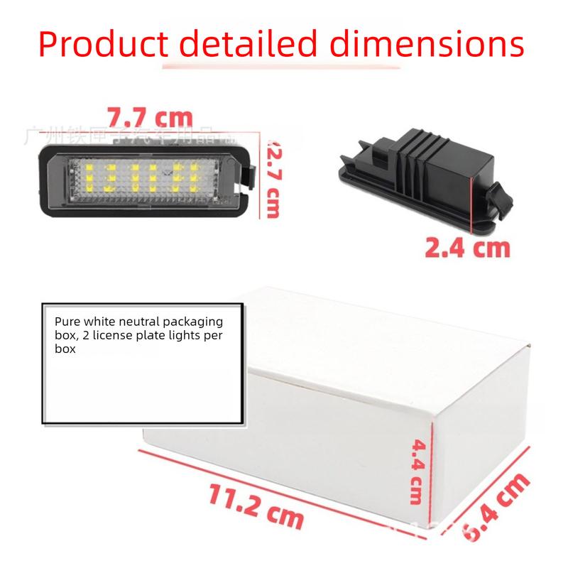 License Plate Light LED Compatible with Volkswagen Scirocco Golf Polo Phaeton Eos Car Accessories Auto Parts Lighting System