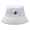 Bucket Hat With Uruguay Flag Football Print , Patriotic Sun Hat Simple Reversible Fit Beach Cap