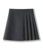 Autumn 2025 Women's High Waist Woolen Midi A-line Bodycon Pleated Skirt