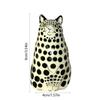 Multicolor Resin Cat Vase Creative Hydroponic Flower Pot Polka Dot Cat Vase  Home