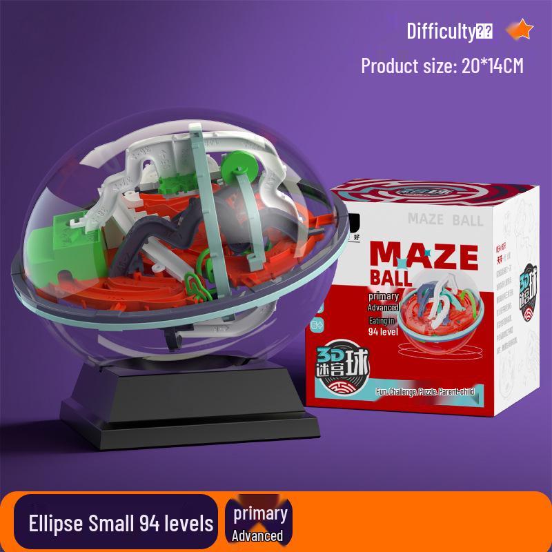 3D Logic Maze Ball: Kids' Concentration & Puzzle Challenge Toy