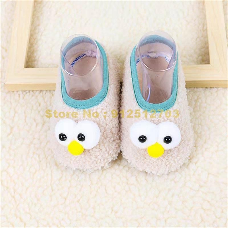 Winter Children Floor Baby Slippers Infant Toddler Plush Warm Boys Girl Soft Anti-slip Indoor School Kids Shoes