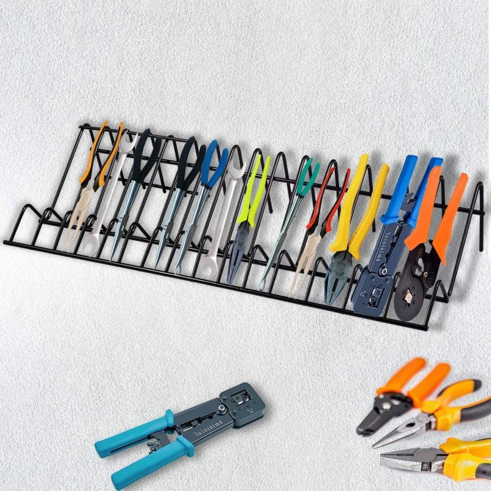 Space Saving Hand Tool Display Rack 15 Slots Pliers Storage Rack  Fits Most Tool