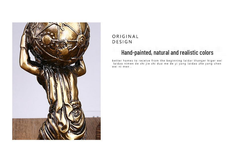 Custom Zeus Greek Mythology Resin Desktop Ornament for Restaurant or Coffee Shop