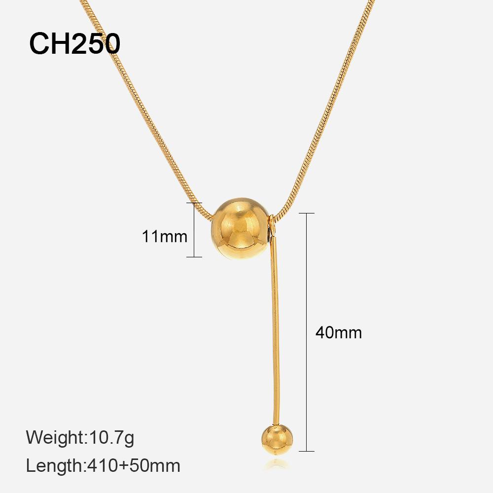 

Европейское и американское INS сферическое ожерелье-подвеска женское с 14-каратным золотым покрытием, темперамент интернет-знаменитости, универсальное геометрическое металлическое ожерелье с шариком 14K Gold Plated