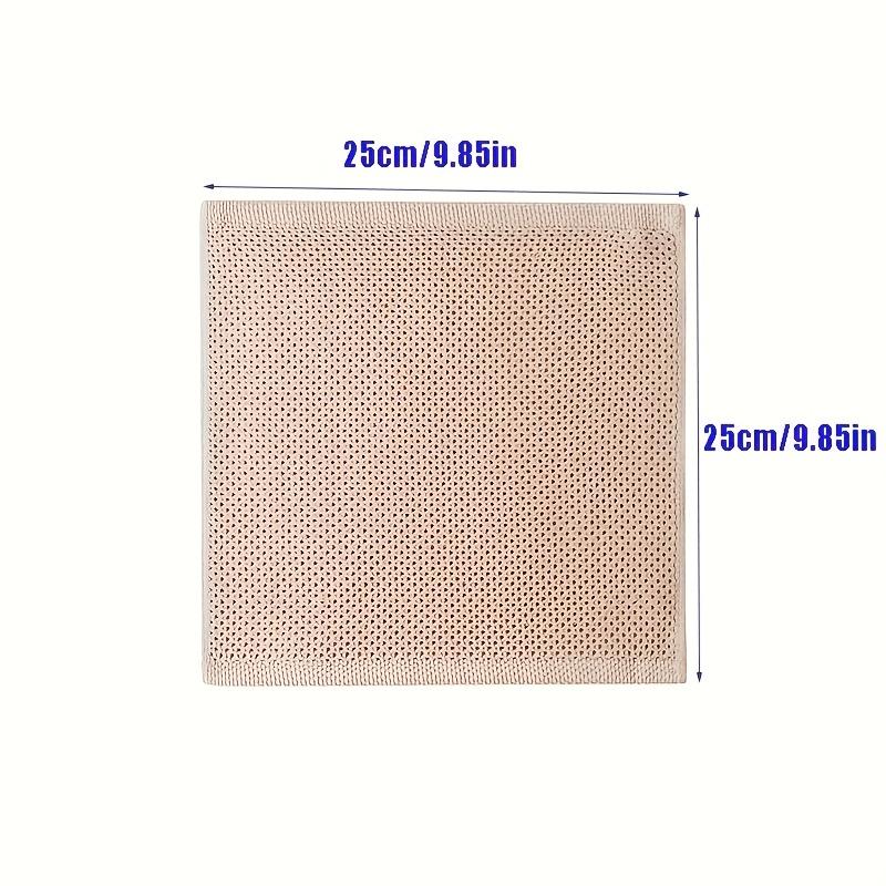 2/4/8PCS Cotton Square Towels - Handkerchiefs Tea Towels with Honeycomb Design High Absorbency Breathable Kitchen Towels