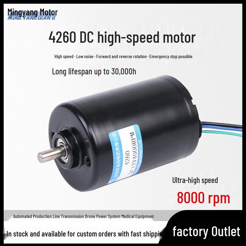 4260 High-Power Brushless DC Motor, Silent, Variable Speed, 12V/24V