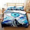 Jujutsu Kaisen Bedding Set Quilt Cover Pillowcase Anime Figure Satoru Gojo Bed Bedroom Duvet Cover Decor Beddings Suit Kids Gift