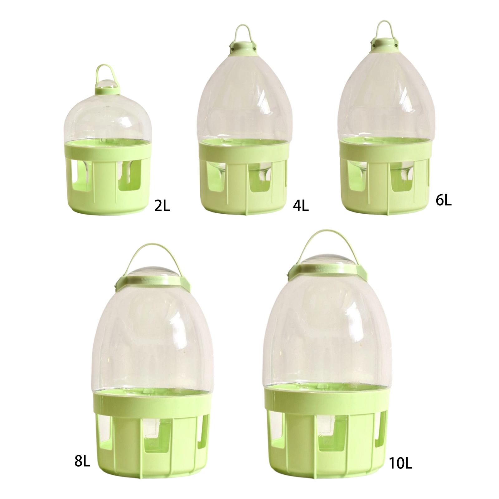 Pigeon Water Dispenser Feeders Supplies,Automatic,Water Pot Container,Drinker Bottle for Parrots Cockatiel Chicken Budgie Duck 2L