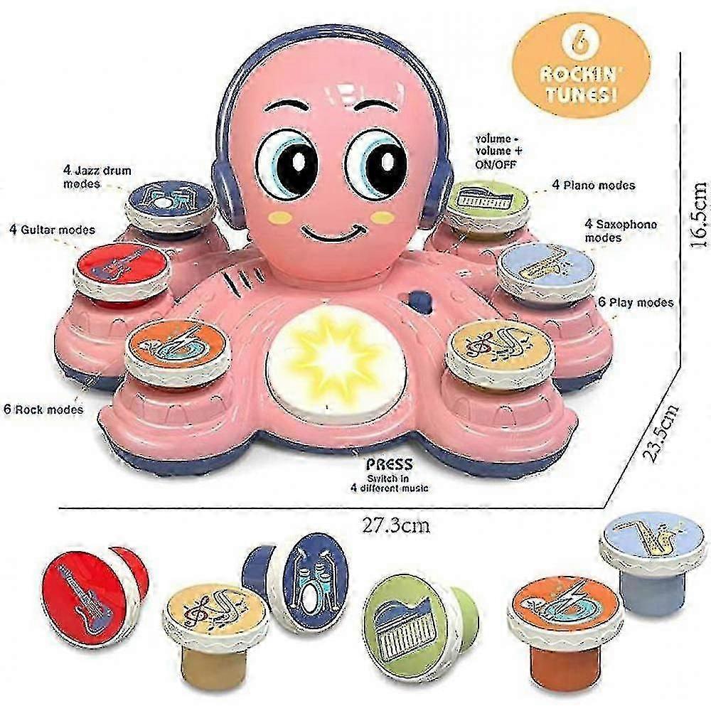 toddlers toys development educational music octopus