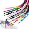 1 Paio di Lacci per Scarpe in Tela Gradiente Arcobaleno Lacci Colorati alla Moda per Sneakers Casual