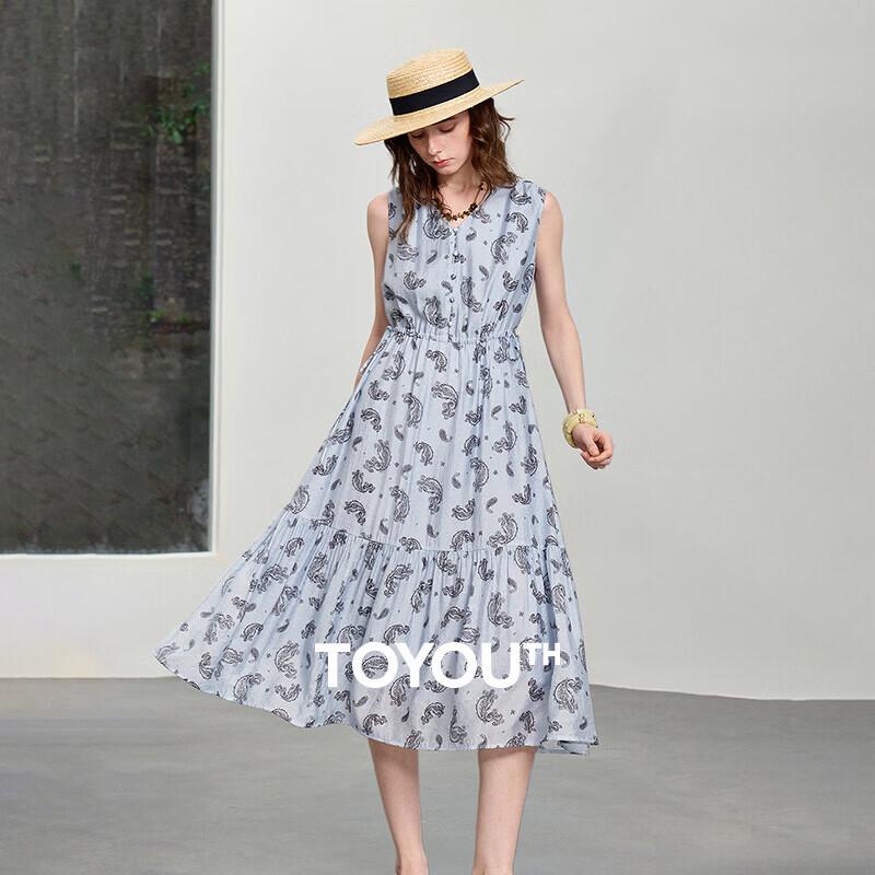 Women s Bohemian Paisley Print Resort Dress S