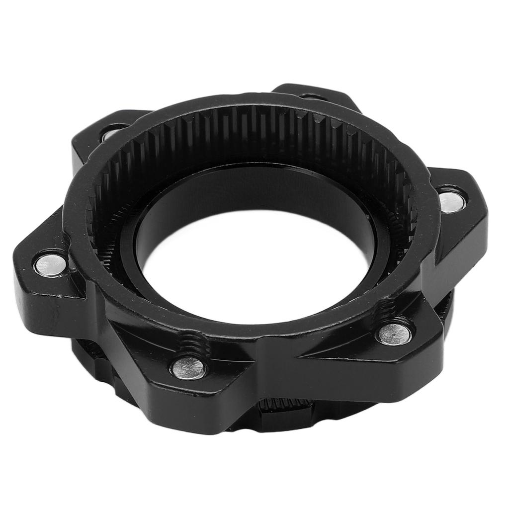 MEIJUN Centerlock to 6 Bolt Fitting Adapter Lockring Aluminium Alloy Axle Hub Adapter for Thru Axle HubBlack