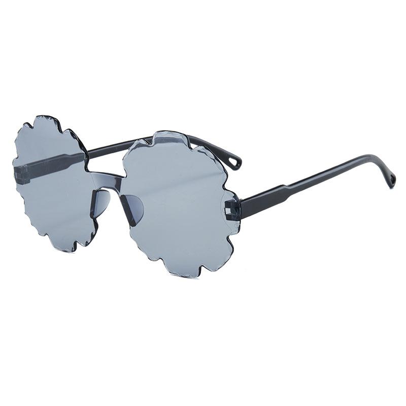 Luxury Round Children'S Sunglasses Rimless Shades Sun Glasses For Boys Girls Vintage Flower Shape Sun Glasses Eyewear Uv400