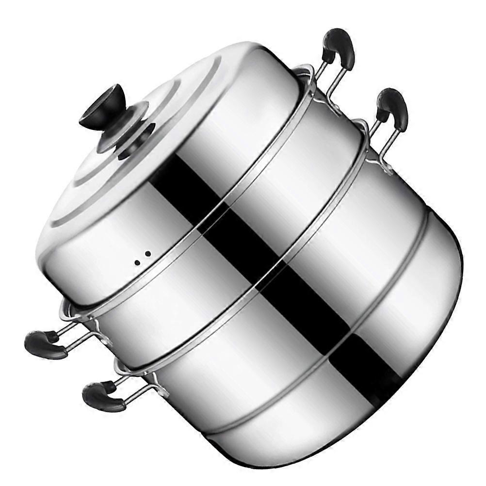 Steamer Pot Stainless Steel Multifunctional Steam Pot for Home 1Pcs