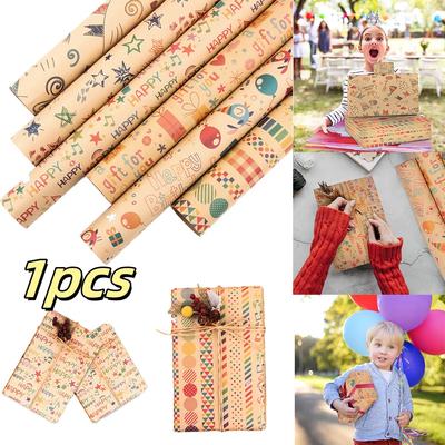 Alles Gute zum Geburtstag Geschenkpapier Muster Festival Geschenkpapier Blume Hochzeit Weihnachten Party Geschenkverpackung Deko DIY Bastelpapiere