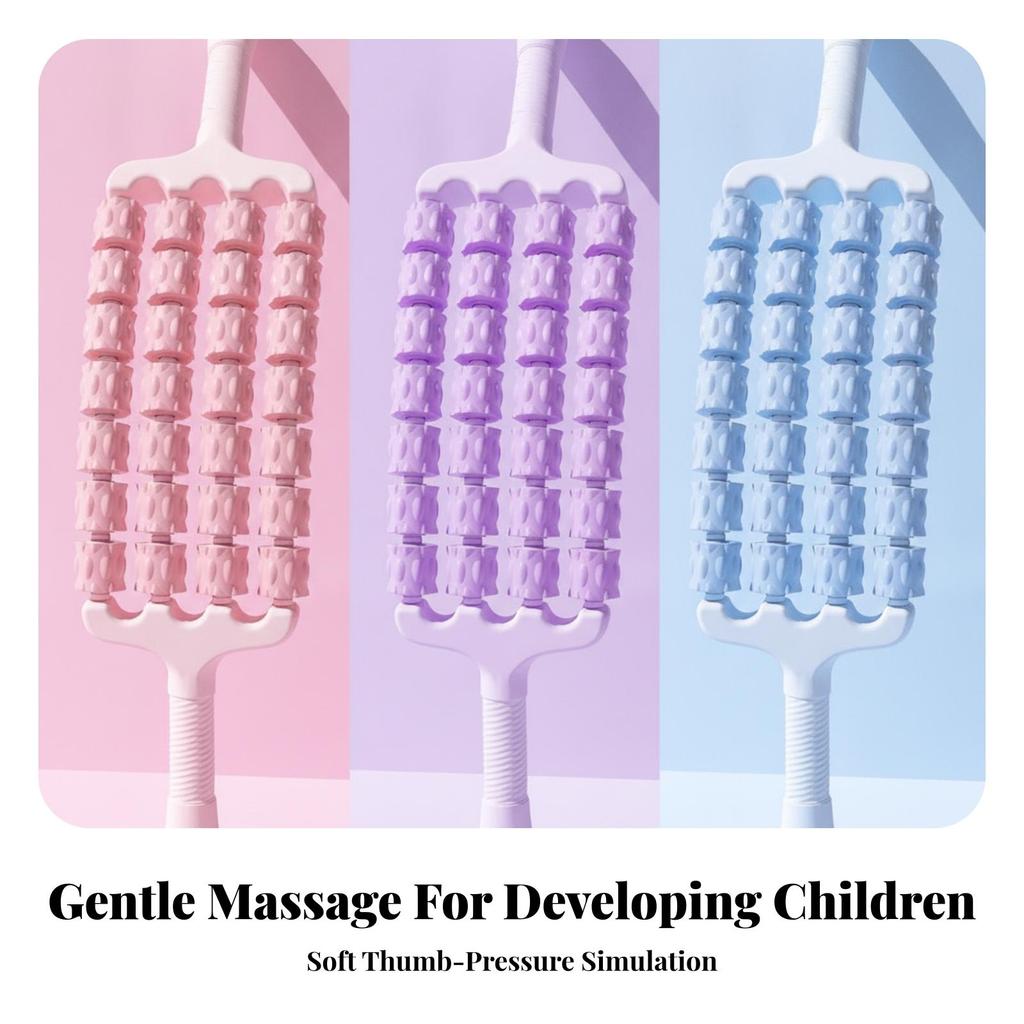 Massage Roller Stick with Curved Frame Portable Handheld Massager Compact