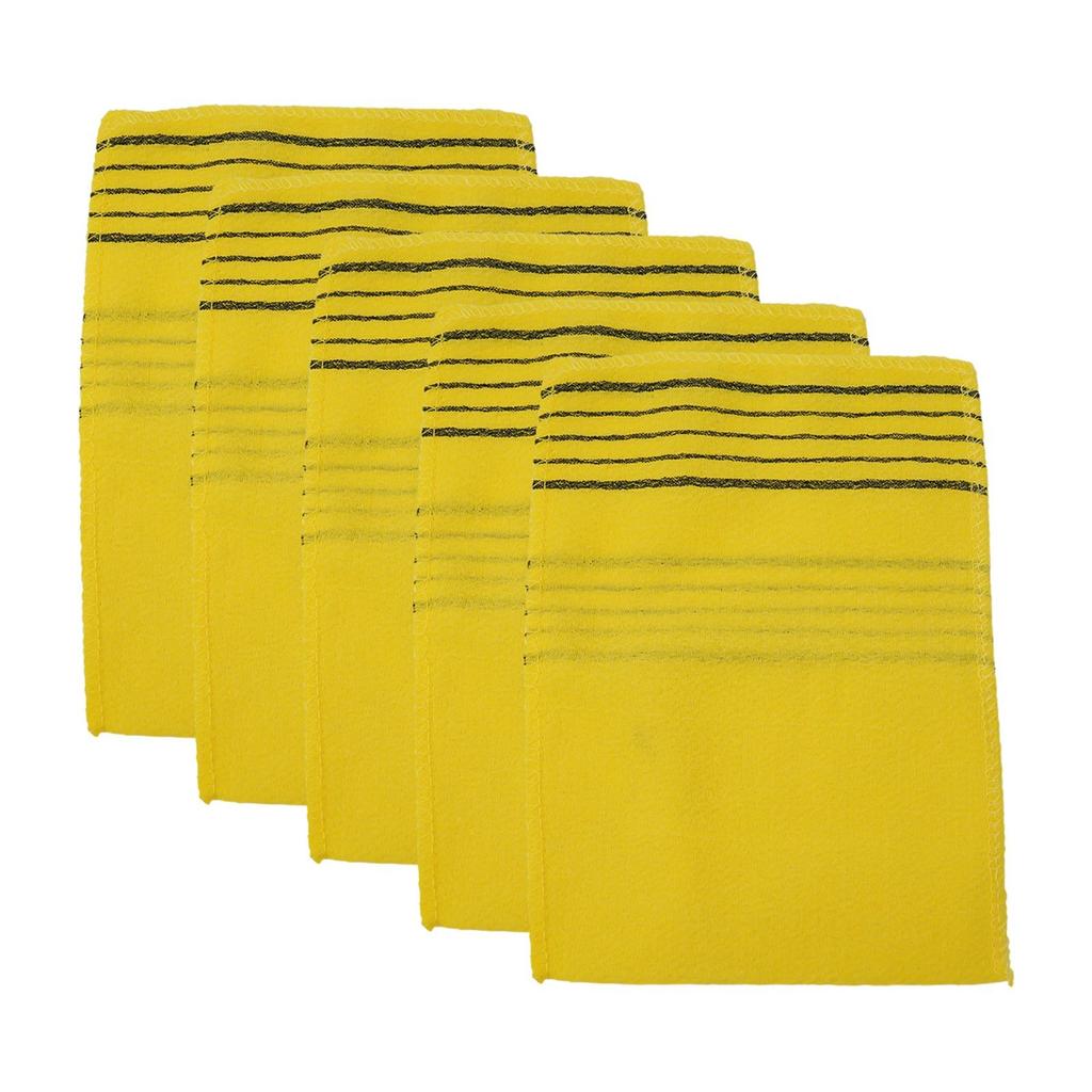 Bath Towel Cloth Massage Polyester Cotton Soft Towels 5Pcs