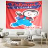 Custom Name Tchoupi Print Tapestry, Backdrop, Easy Setup, Ideal for Bedroom, Office & Living Room, with Aesthetic Wall Hanging Decor.