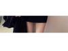 Black Fleece-Lined Hip-Hugging Skirt for Petite Figures - Sexy, Thickened Autumn/Winter Mini Dress