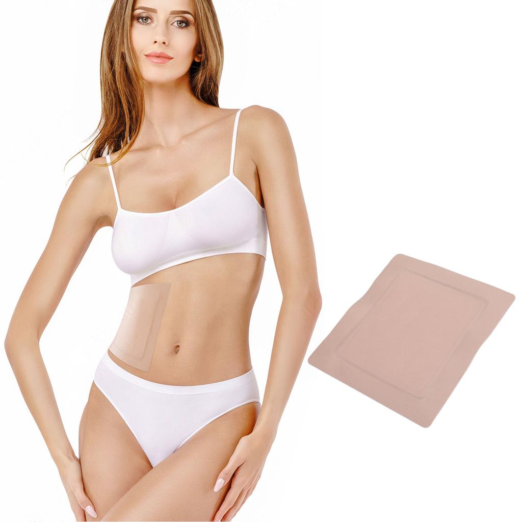 10Pcs Castor Oil Pack Wrap Comfortable Self Adhesive Cotton Waist Castor Oil Pack Wrap Set for Home