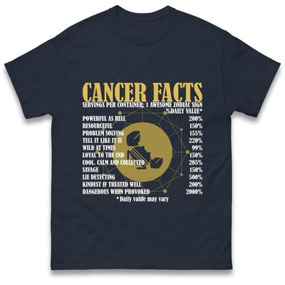 Sternzeichen Krebs Horoskop Geburtstag Fakten T-Shirt
