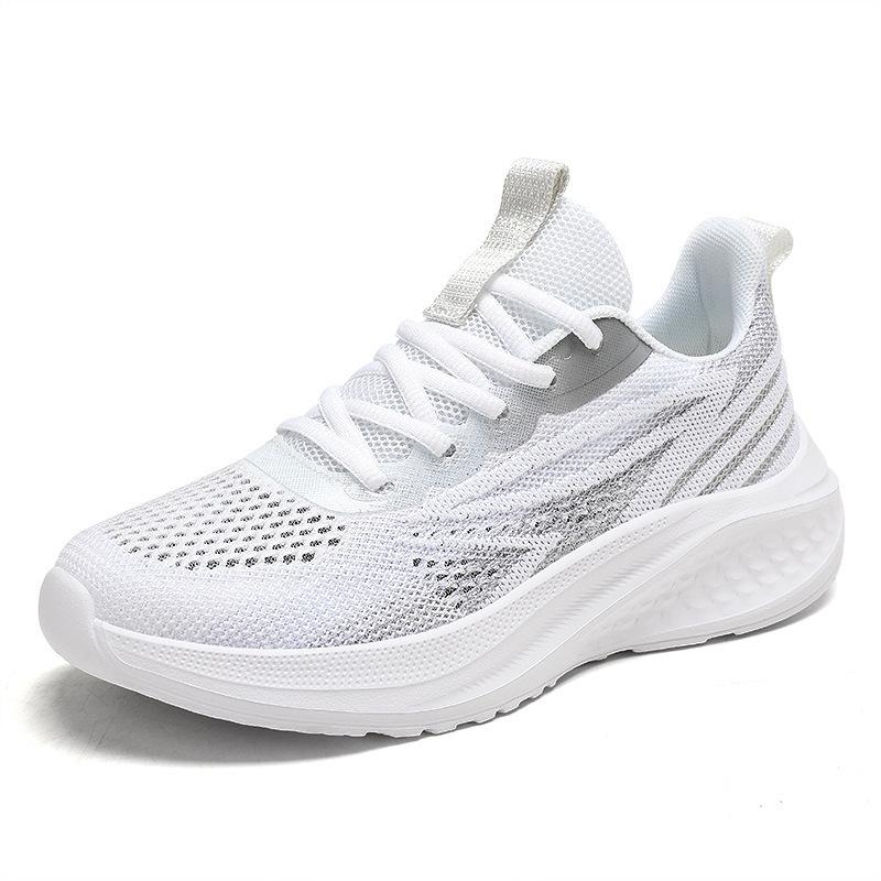 Summer new shoes hollow breathable mesh sneakers lightweight student running shoes soft sole comfortable large size