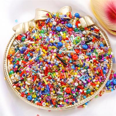 Cuentas de Arroz de Vidrio Multiestilo Mezcladas Cuentas Tubulares Hechas a Mano DIY Cuentas para Joyería Cuentas Sueltas Accesorios de Cuentas Cuentas para Hacer Joyería