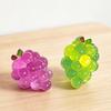 Grape Slow-Rising Squeeze Toy Soft TPR Fidget for Stress Relief Realistic Fruit-Shaped Decompression Gadget for Kids Adults