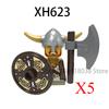 Medieval Military Noble Knights Building Blocks Figures Accessories Helmet Armor Shield Sword MOC Bricks Toys Friends Gifts