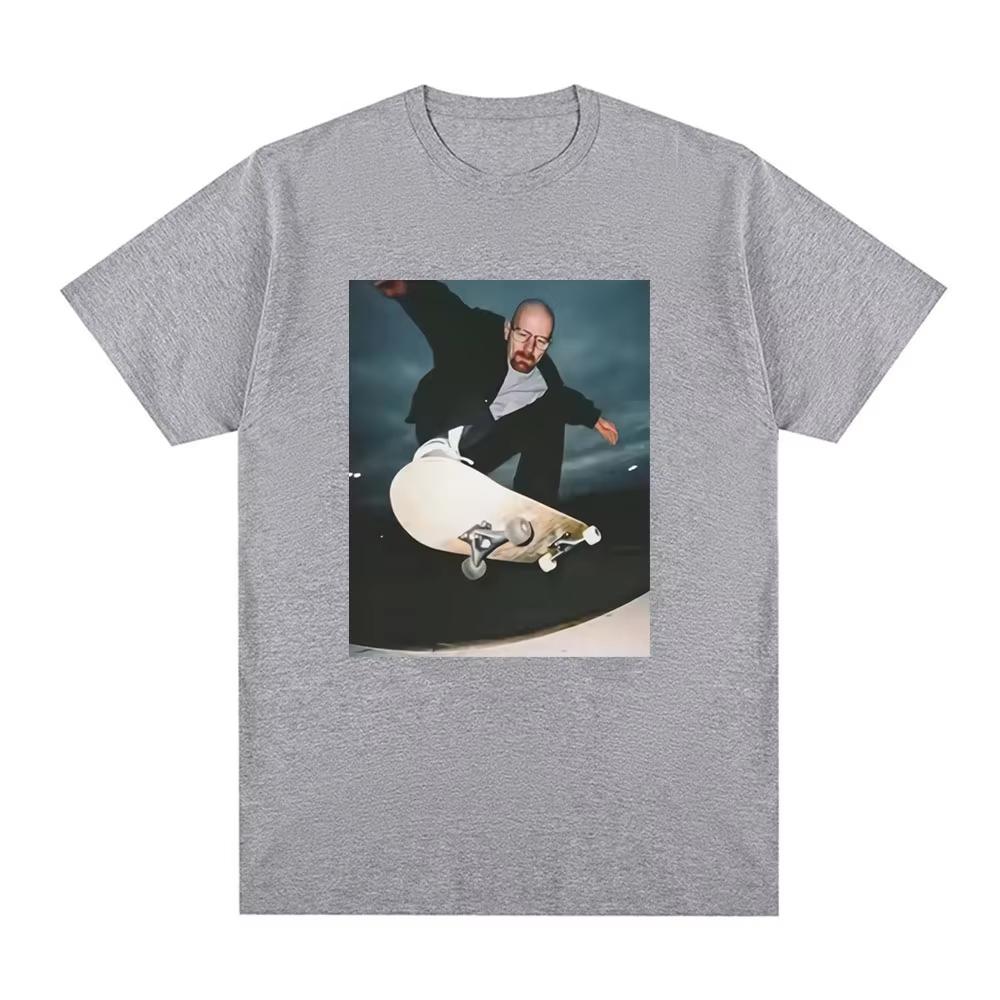 25 Y2k Breaking Bad Heisenberg T-shirts Man Walter White 90s Skate T-Shirt Men Women Graphic Print T Shirt Casual Tee Shirt Tops