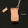 Portable Flip Rotating Small Phone Keychain Charm Pendant With Full Zinc Alloy Designs for Personalize Decoration