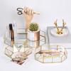 Elegant Glass Storage Box & Cosmetics Organizer Tray