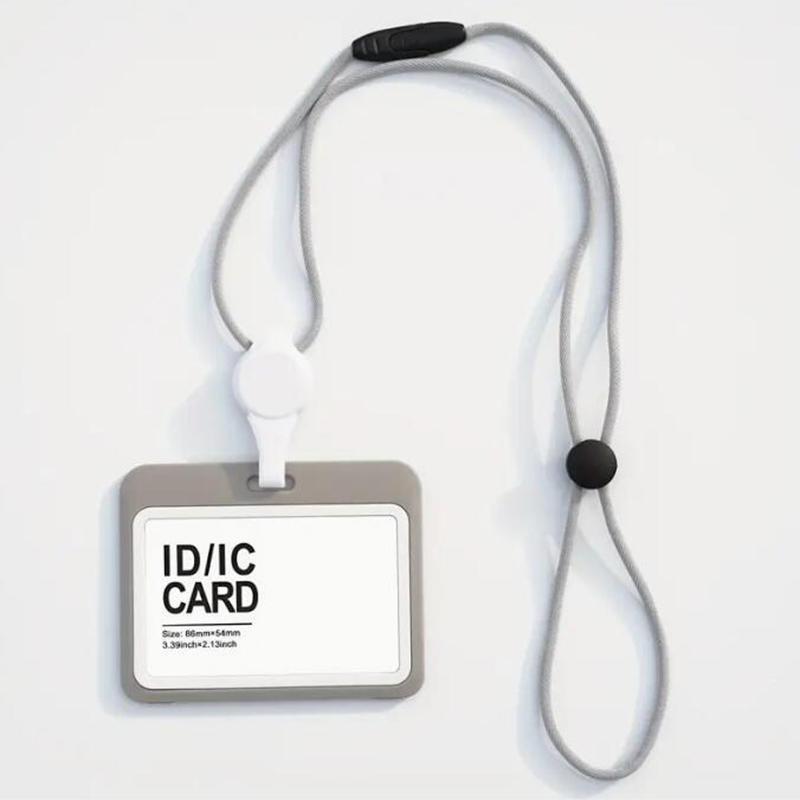 Lanyards Credential Holder Transparent Retractable Badge Reel With Lanyard Nurse Accessories for Work Removable ID Card Holder