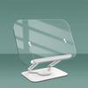 Adjustable Acrylic Book Stand 360 Degree Rotatable Base Optional for Tablets Laptops and Cookbooks Folding Holder