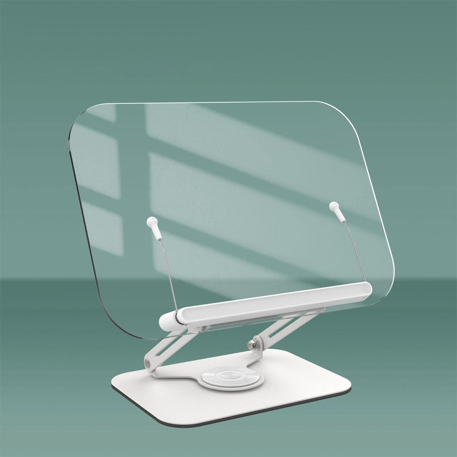 Регулируемая акриловая подставка для книг с возможностью вращения на 360 градусов — фото 5