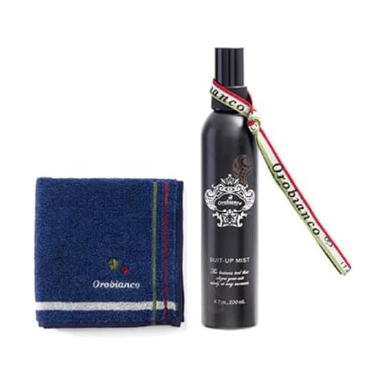 [THE WOW] Orobianco ORO Suit-up mist & handkerchief set [Wrapping compatible/Message card compatible] Orobianco Suit-up series