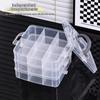 Stackable Organizer Box With Dividers 3-Tier Craft Storage Container For Children'S Toy Parts Jewelry Accessories