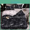 Quilt Cover Marble 3pcs Pillowcase Bedding Set For Bedroom Soft Bedspreads For Double Bed Home Comefortable Duvet Cover
