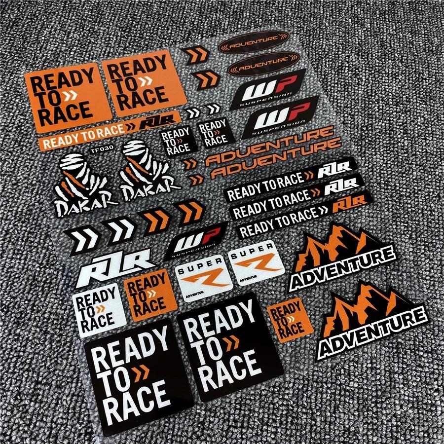 

Водонепроницаемая светоотражающая наклейка-маркер для гонок для мотоцикла KTM RC8/Duke 29.7 x 24.1 CM