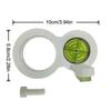 Precision White Circular Bubble Level Drill, Compact and Portable, Ideal for Workshops