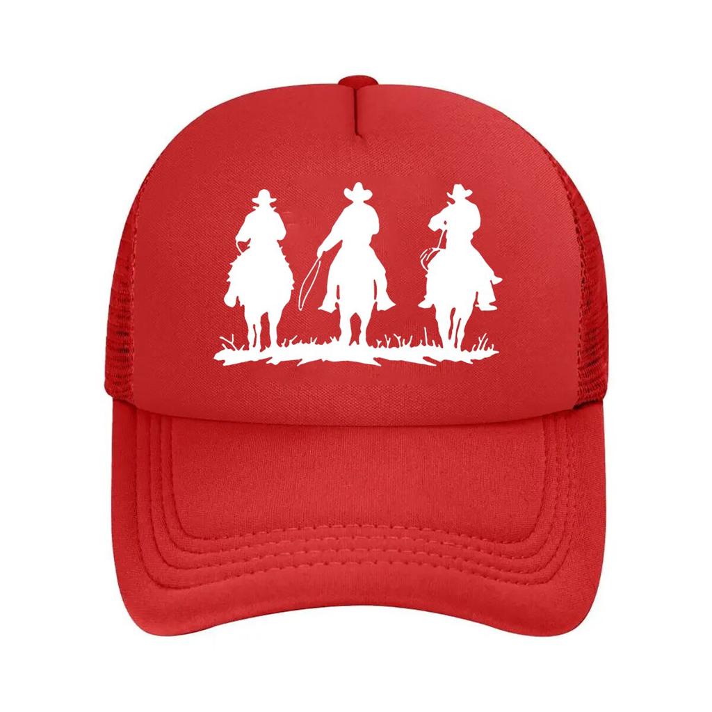 Cowboy Horse Print  Mesh Baseball Cap Dad Hat Hip Hop Snapback Cap