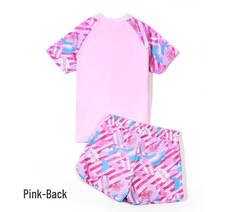 „Übergröße Schnelltrocknender Mädchen-Badeanzug-Set“
