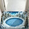 3D Optical Illusion Rug Absorbent Non Slip Bath Mat Endless Pit Bathroom Rug Floor Mat for Shower Bathtub Doorway Kitchen
