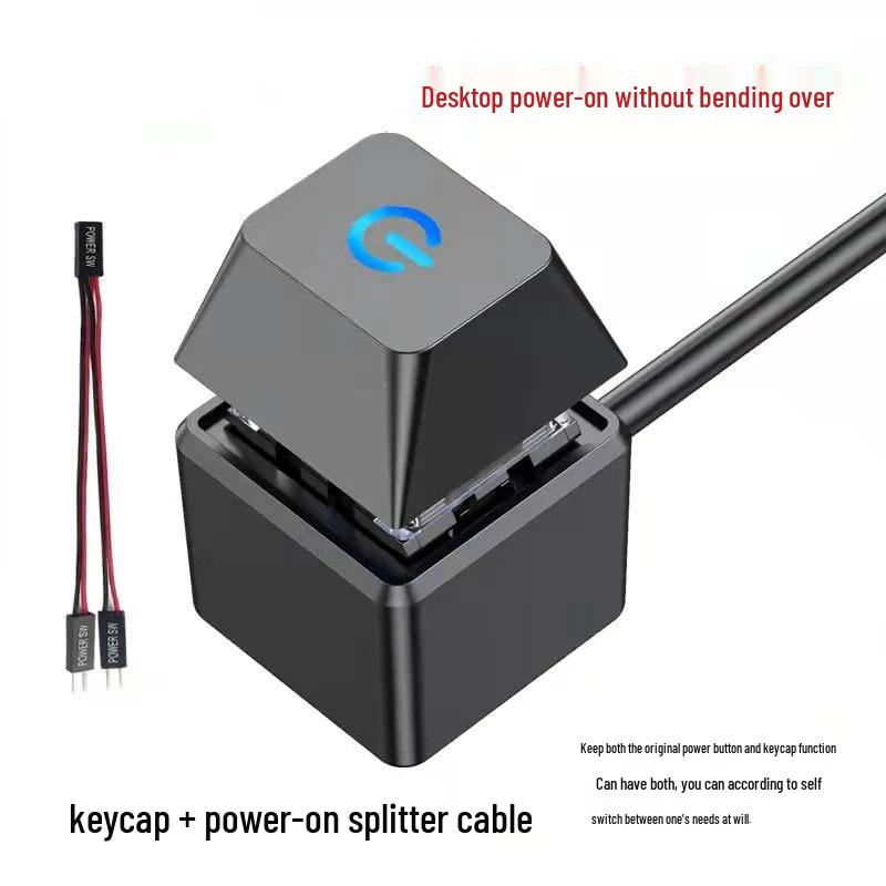 Regent Desktop Computer Power Button and Extension Cable for Internet Cafe and Mobile Switch