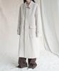 Avandress 125Cm Super Long Unisex Balmacaan Coat Black
