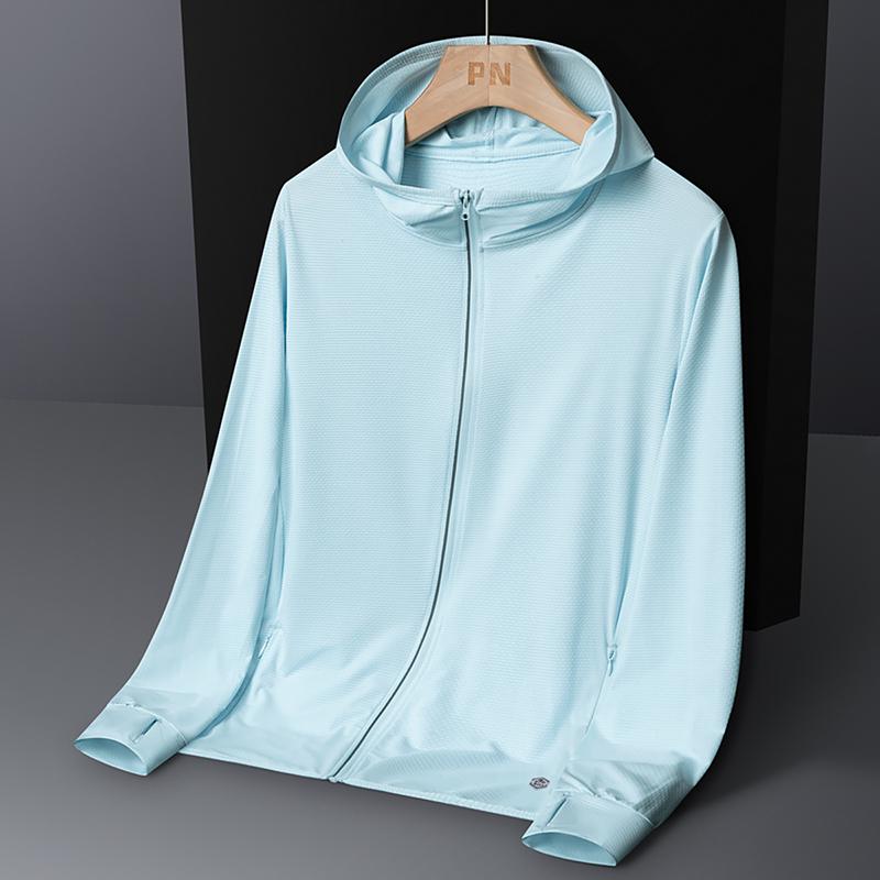 Women's Ice Silk Breathable Sunscreen Clothing UV Resistant Outdoor Sports Couple's Lightweight Sunscreen Clothing